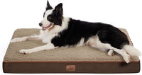 Bedsure Dog Beds Large Sized Dog - Orthopedic Flat Pet Beds with Removable Washable Cover, Egg Crate Foam Puppy Mat, Suitable for Pet Up to 65 lbs
