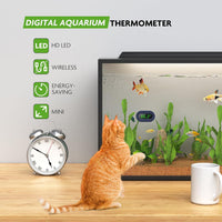 PAIZOO LED Aquarium Thermometer Digital Highly Accurate Replaceable - Green Display - image 2