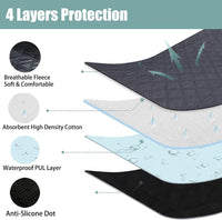 Octagon Dog Playpen Mat Washable Leakproof Pet Liner, 29' - Dark Grey / Hexagon-47' - image 3