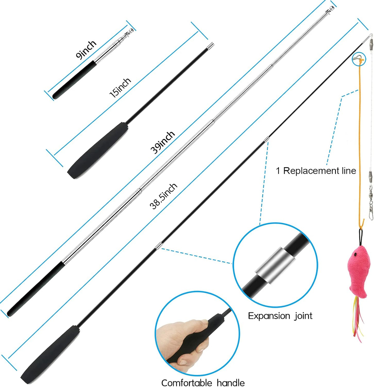 ZPH Cat Toys Interactive for Indoor Cats - SET B - image 2
