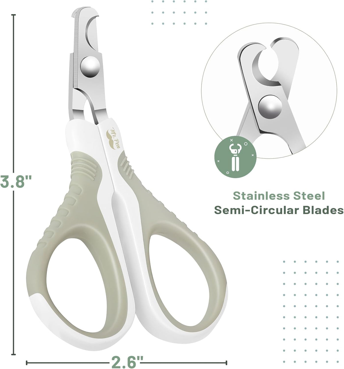 Mr. Pen, Cat Nail Clipper, Stainless Steel - Beige - image 2