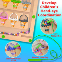 MTYOKILN Magnetic Color & Number Maze - Ice Cream - image 4