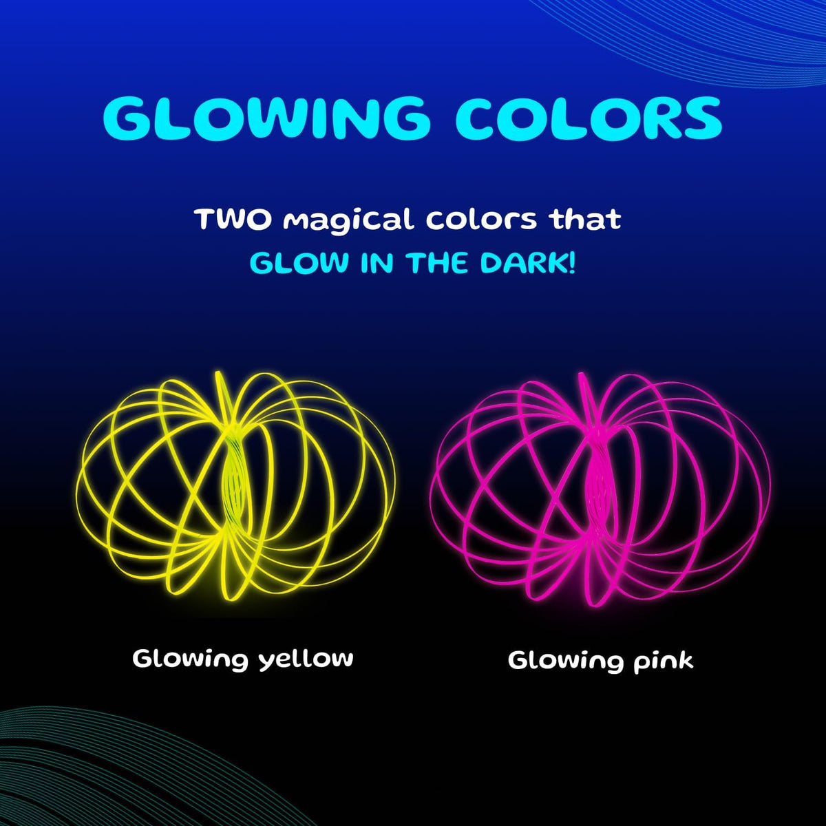 Mozi Geometric Magic Flow Bracelet, Easy to Use - Glozi (Pack of 2) / Glowing Yellow - image 2