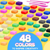 MuseLuxe Air Dry Clay - 32 Colors Modeling Clay Kit with 3 Sculpting Tools – Fun for Kids & Family - 48 Colors - image 2