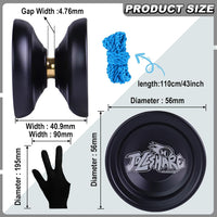 LESHARE X2 Dual-Mode Yoyo for Advanced Players & Teens Beginners – Fun for Kids & Family - X4 Black - image 2