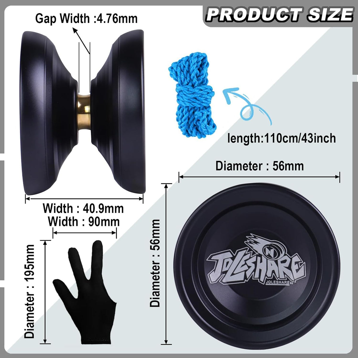 LESHARE X2 Dual-Mode Yoyo for Advanced Players & Teens Beginners – Fun for Kids & Family - X4 Black - image 2