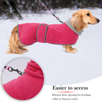 Dachshund Sweaters, Dachshund Coat Perfect Dog Winter Coat with Padded Fleece Lining - X-Small / Pink - image 3