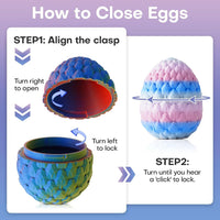 3D Printed Dragon Eggs with Dragon Inside - Random Ocean Tides - image 4