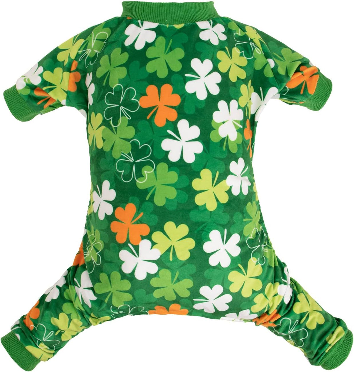 CuteBone Halloween Dog Pajamas Fleece Puppy Onesie Winter Cat Jammies - Large / Clover