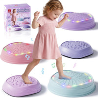 Lehoo Castle Musical Light Up Stepping Stones for Kids – Fun for Kids & Family - Purple