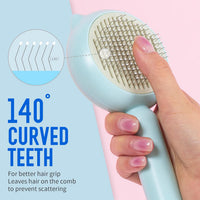 Cat Brush for Indoor Cats for Shedding, Dog Brush - Light Blue - image 4