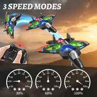 4DRC V32 Foam Remote Control Airplanes RC Planes for Kids Adults - Orange-4 Batteries - image 3