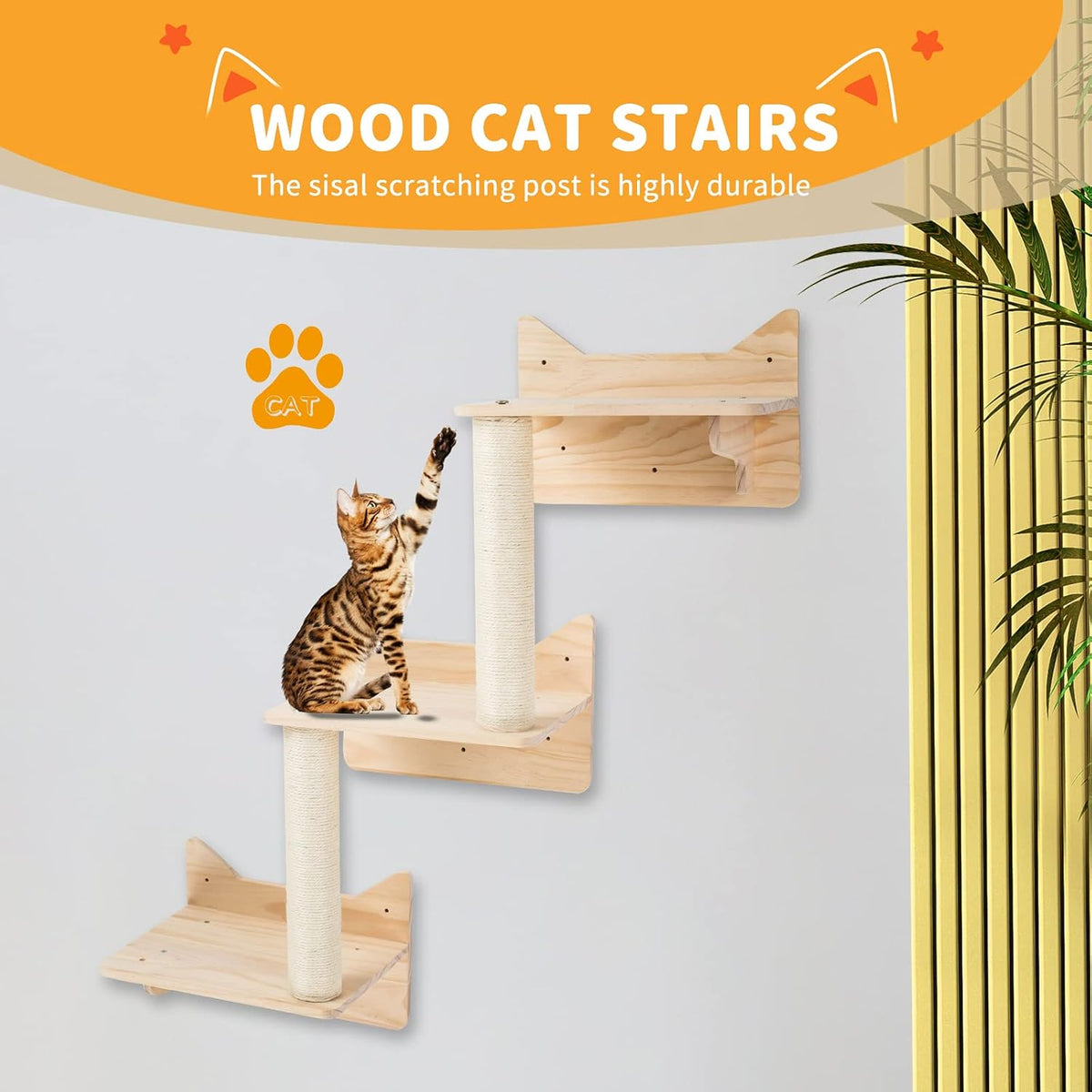 NOVGOBHOT Cat Wall Shelves for Large Cats - 9 PCS - image 4