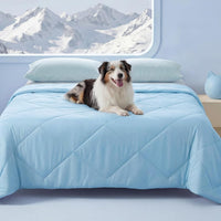Luciphia Q-MAX>0.4 Cooling Dog Blanket Breathable Cold Pet Puppy Blue - Blue / 60x80 inches