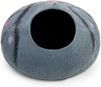 Woolygon Felt Cat Cave Bed, Merino Wool, Handcrafted – Essentials for Cats - Enchanted - image 2