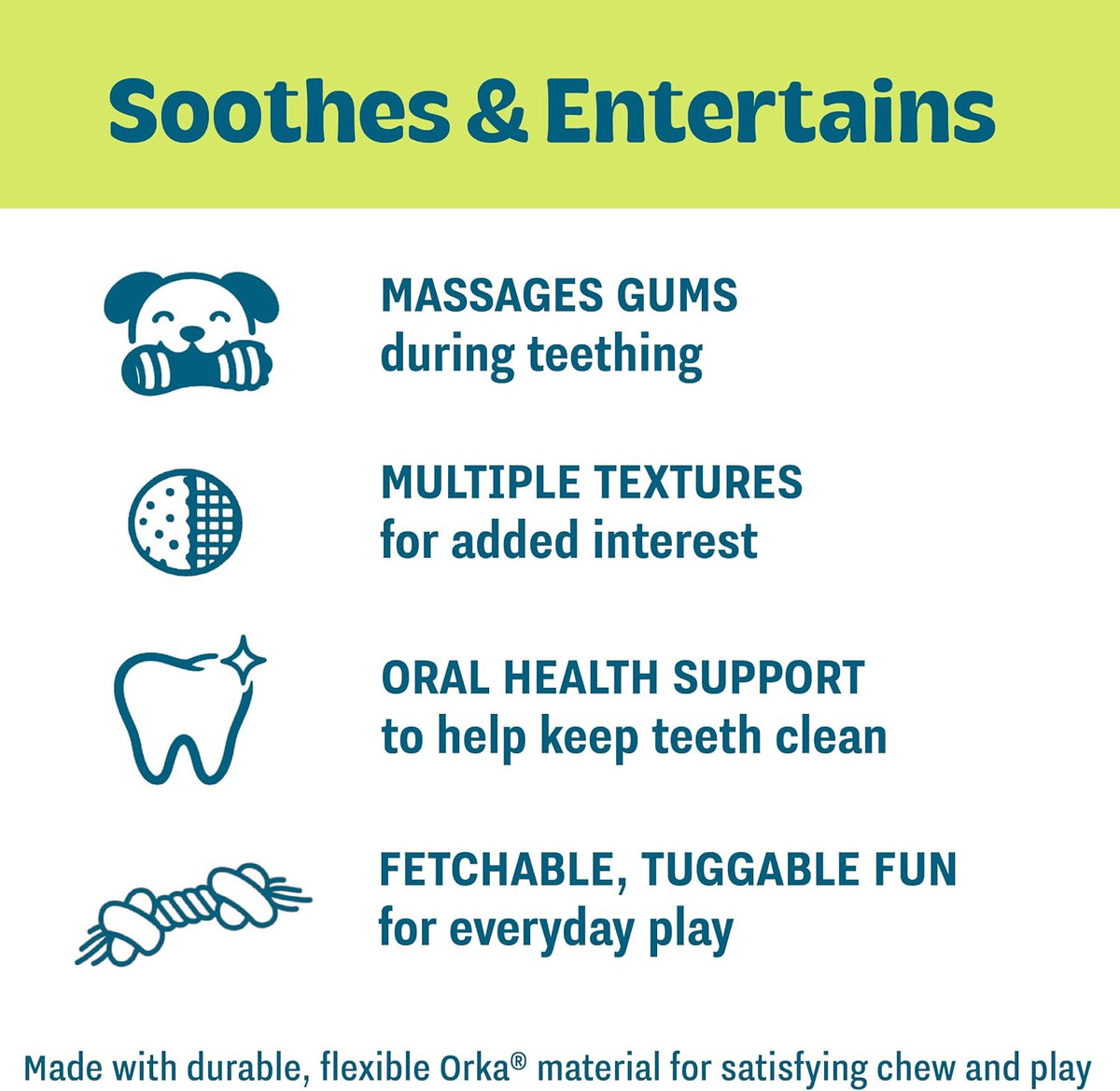 Cool Teething Stick Dental Dog Chew Toy, Soak & Freeze, 8.5" – Essentials for Dogs - Dental Chew - image 3