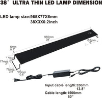 Ultra-Slim Full Spectrum LED Aquarium Light with Adjustable - 38-44" - image 2