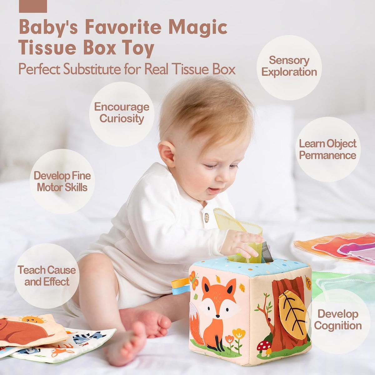 hahaland Baby Tissue Box Toy - image 2