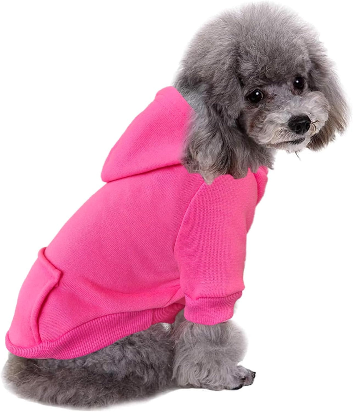 Soft Dog Hoodies for Small Dogs - Rose red / X-Large - image 2
