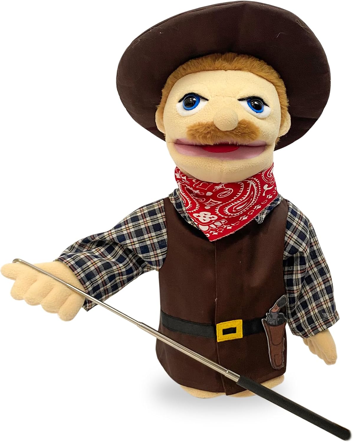 16" Puppets Entriloquist Puppet - H-cowboy