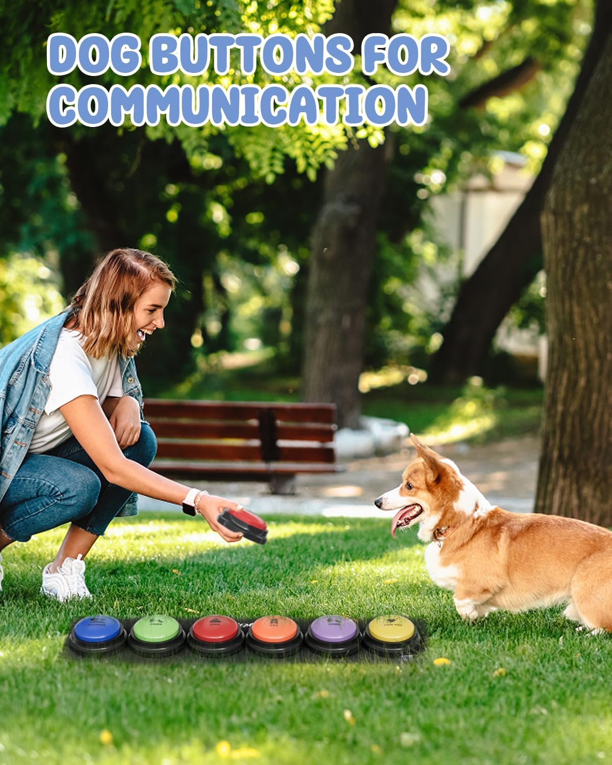 Dog Buttons for Communication - B-6 Pack - image 4