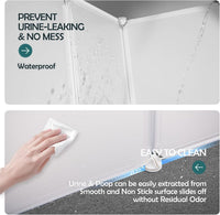 MEEXPAWS Cat Litter Box Enclosure, Splash Guard - L - L18.9"×W18.9"×H20.3" - image 4