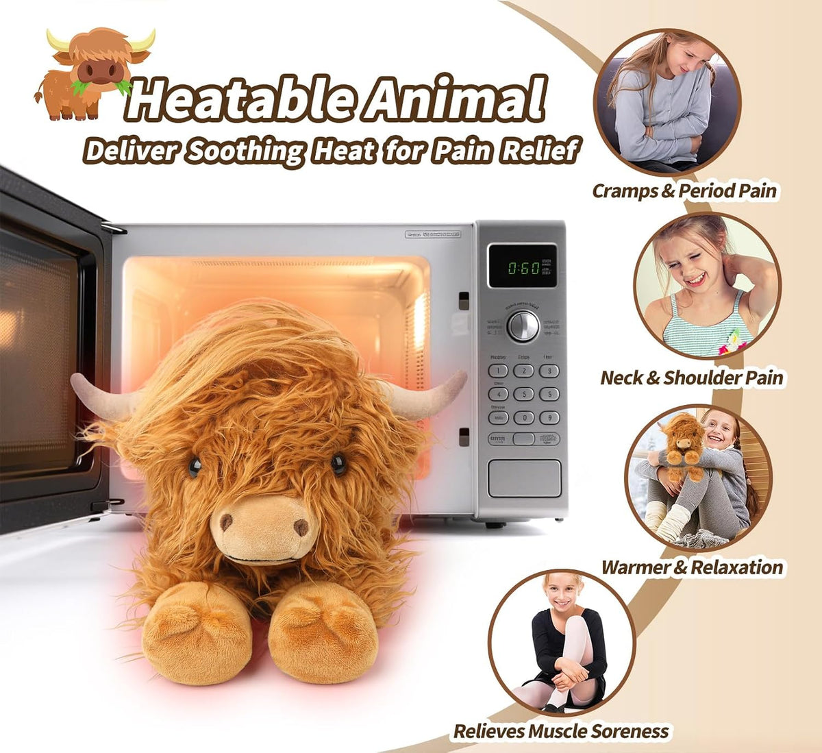 Highland Cow Stuffed Animals - A-Highland Cow -1 - image 3
