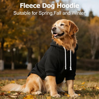 Dog Basic Hoodie Soft Dog Clothes Cold Weather Sweaters for Medium - Black / XL (Back: 24.8",Chest: 33.86", 35-55lbs) - image 3