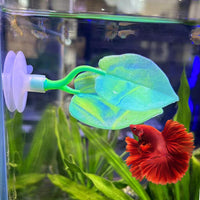 SLSON 2Pack Betta Bed Leaf Hammock Soft Silicone Leaf Pad for Betta - image 2