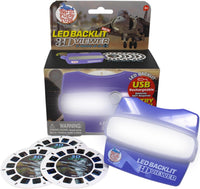WARM FUZZY LED backlit 3D viewer with natural disasters reels - view 3