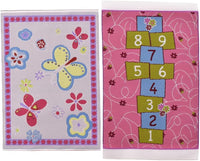 iLAND Miniature Dollhouse Accessories of Carpet for Dollhouse - 2pcs Princess