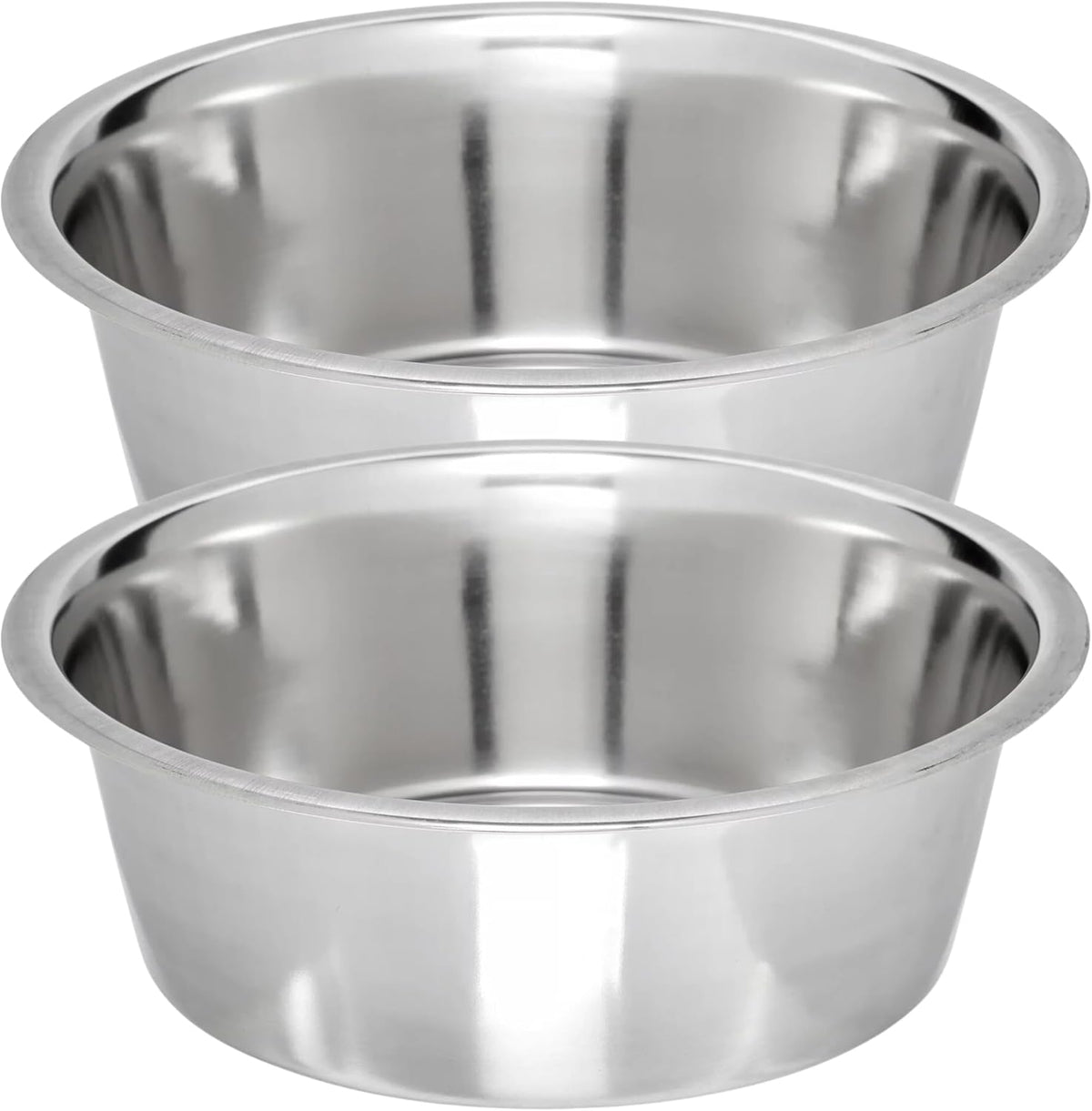 Stainless Steel Dog Bowl 2-Pack Pet Feeder Bowls 10 Cup – Essentials for Dogs - 10 Cups