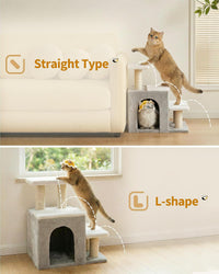 3-in-1 Pet Stairs for Cats, Dog Steps for Small Doggie Rabbits – Essentials for Cats - M-Beige - image 3