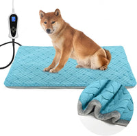 Cat Heating Pad with Smart Temperature and Timer Adjustable – Essentials for Cats - Blue 34*21''