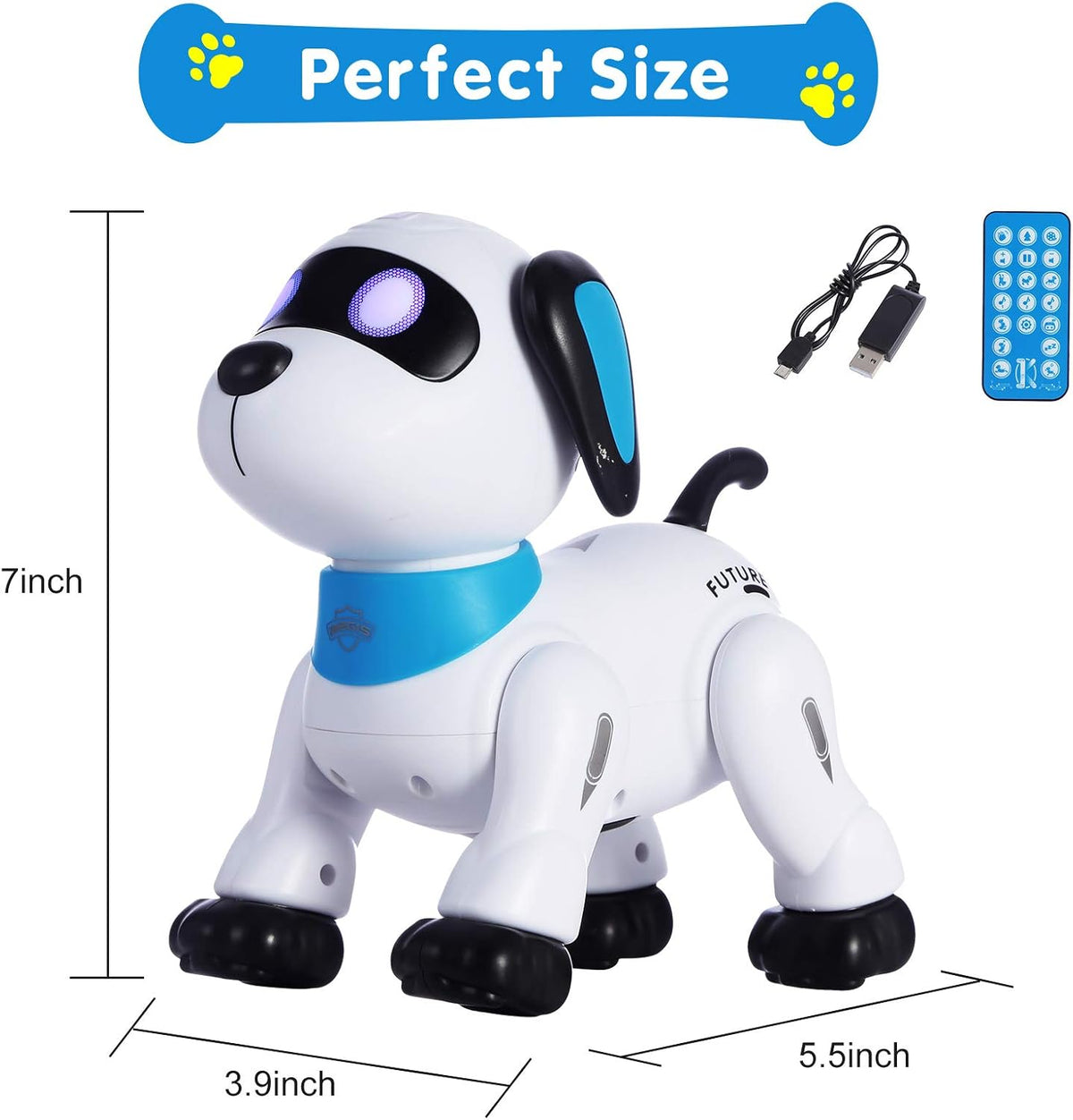 yiman Remote Control Robot Dog Toy - Pink - image 2