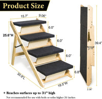 BRIKY 2-in-1 Dog Stairs/Ramp with 4 Steps - image 2