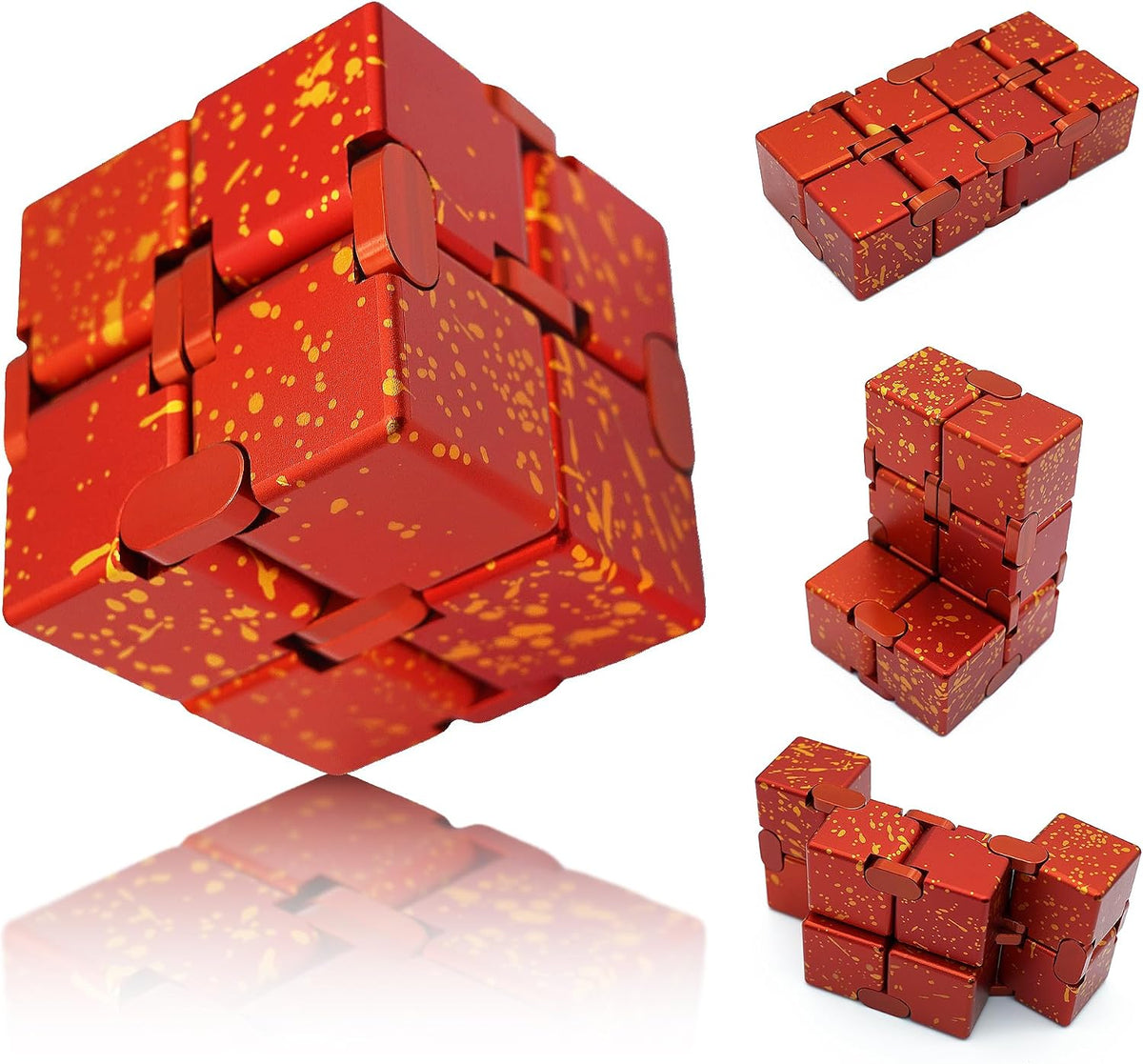 DOLASEV silver metal infinity cube fidget toy made of zinc alloy - view 6