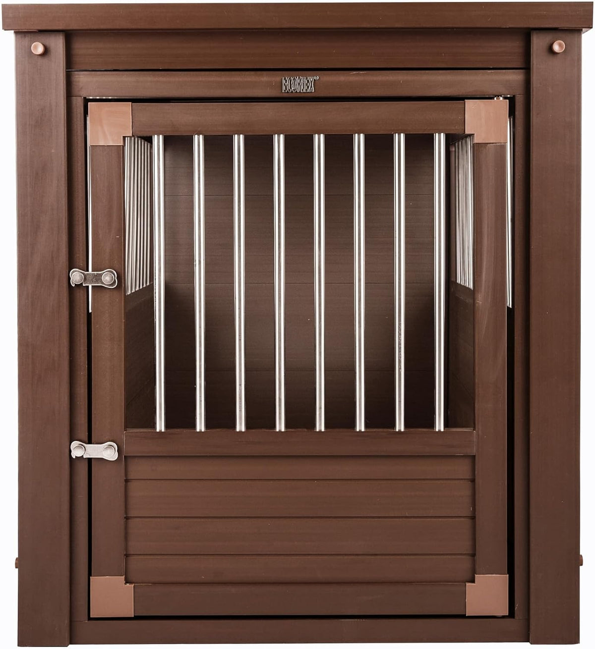 New Age Pet ECOFLEX Large Furniture Style Dog Crate & End Table - Russet / 42.6"L x 27.6"W x 30.9"H - image 2