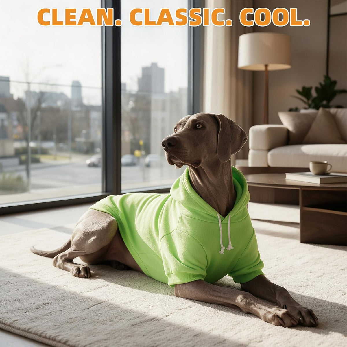 Dog Hoodie for Large Medium Small Dogs - Green / Small - image 3