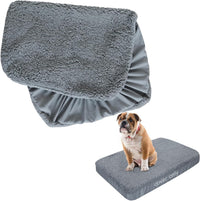 Waterproof Dog Bed Covers Replacement Washable 41 x 29 inch – Essentials for Dogs - Grey / 27 x 36 x 6inch