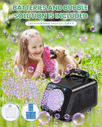 Bubble Machine Automatic Bubble Blower for Kids: Battery Operated - image 4
