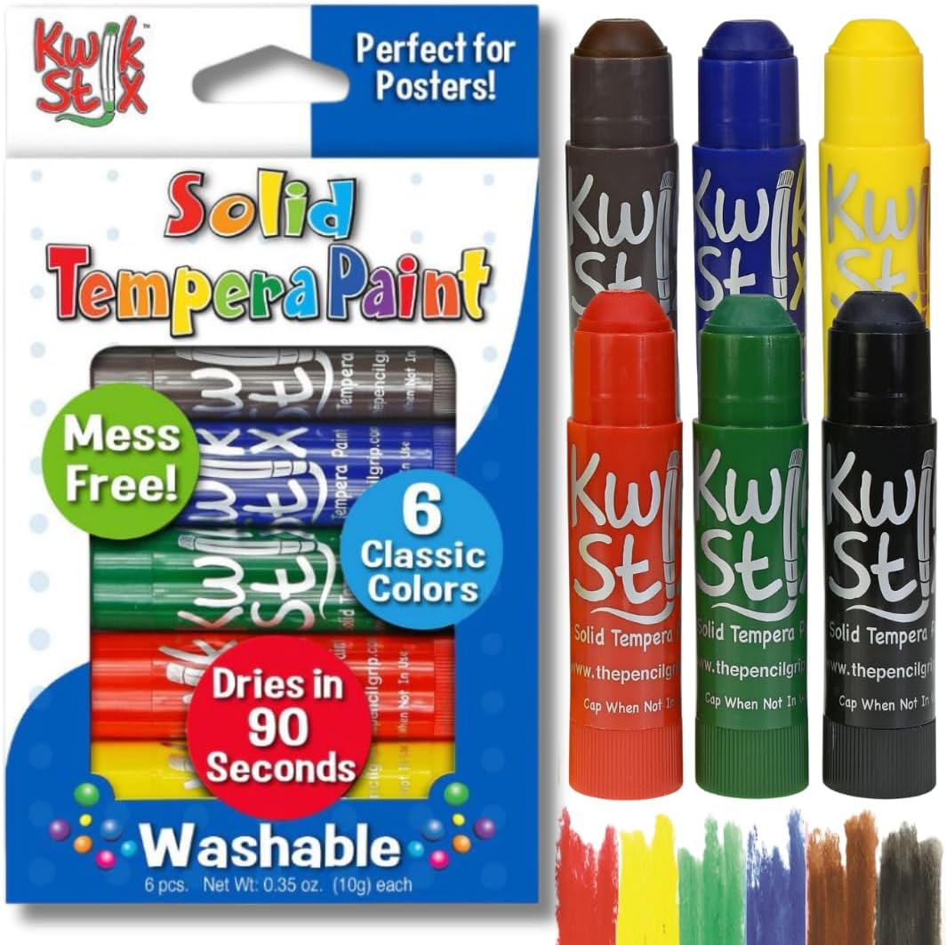 The Pencil Grip Kwik Stix NEON Solid Tempera Paint - Assorted