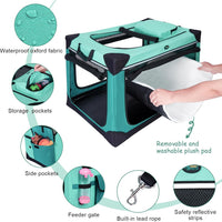 Ownpets Collapsible Dog Crate - Green / 30.0"L x 21.0"W x 21.0"H - image 2