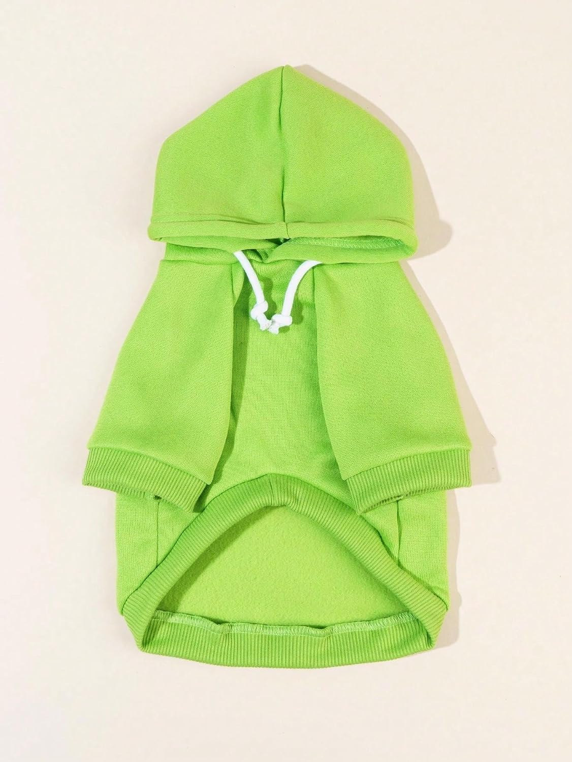 Basic Dog Hoodie Sweatshirt Puppy Sweater Warm Cat Costumes Pet - X-Small / Green - image 4