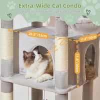 Taoqimiao Heavy-Duty Cat Tree - Light Gray - image 4