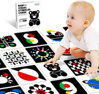High Contrast Black and White Baby Cards for Newborns 0-3 Months – Fun for Kids & Family - 3-6 Months