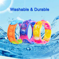 IERKEIE 30 pop bubble fidget bracelets in assorted colors - view 5