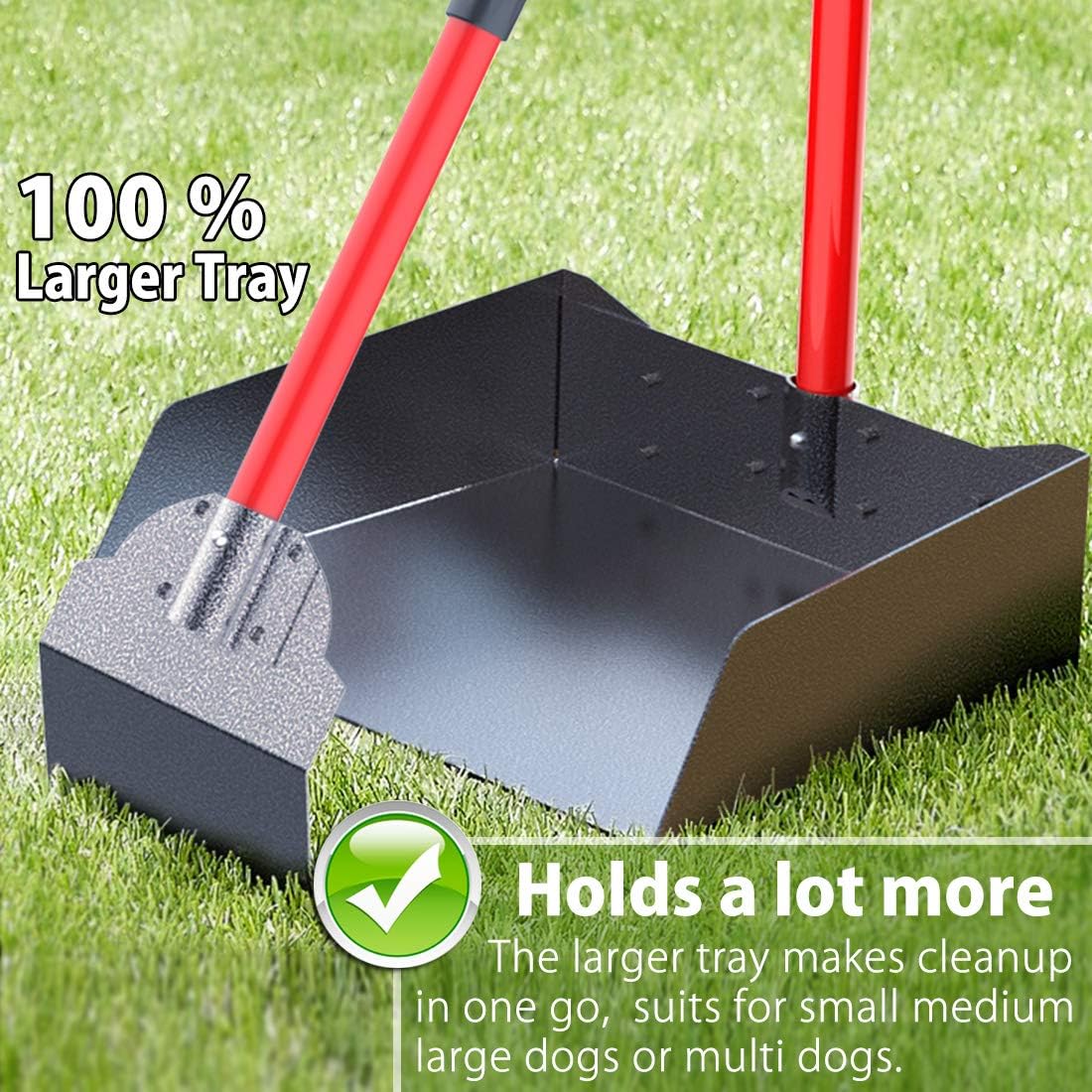 Heavy Duty Metal Pooper Scooper for Large Dogs - image 2