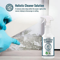Dog & Cat Urine Enzyme Cleaner – Enzymatic Pet Stain & Odor Eliminator Spray for Carpet, Rugs, Litter Box & Artificial Turf – Non-Toxic, Ready to Use, 32 oz