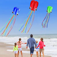 Hengda Kite Soft Octopus Kite Series - 3 / Blue+Red+Green - image 3